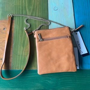 SOLD NWT Isabelle rust brown vegan leather crossbody bag